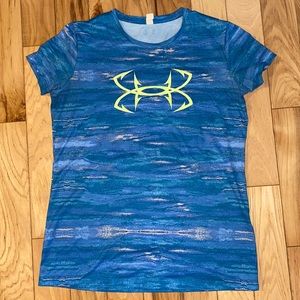 Girls Under Armour Blue Tee Shirt